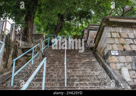 Treppen, hong kong muslim Friedhof Stockfoto