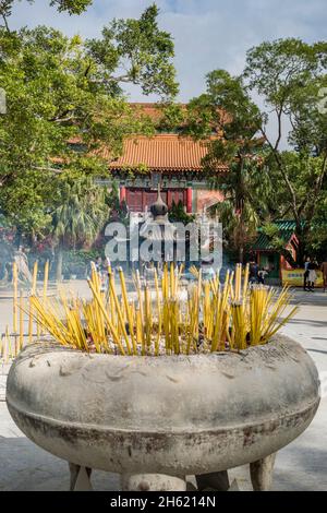 Räucherstäbchen, Kloster Po lin, Tempel Po lin, lantau Stockfoto