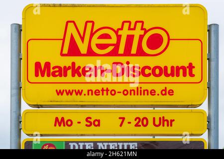 Niederlassung der Firma Netto in schwabmünchen Stockfoto