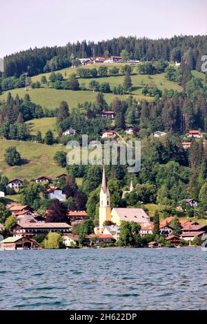 Pfarrkirche St. sixtus in schliersee, oberbayern, bayern, deutschland, europa Stockfoto