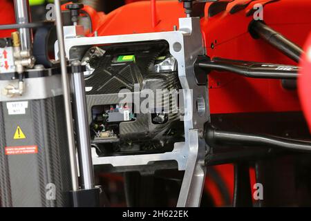 Interlagos, Brasilien. November 2021. 12. November 2021, Autodromo Jose Carlos Pace, Interlagos, FORMEL 1 HEINEKEN GRANDE PREMIO DO BRASIL 2021, im Bildmessgerät bei Ferrari Credit: dpa/Alamy Live News Stockfoto