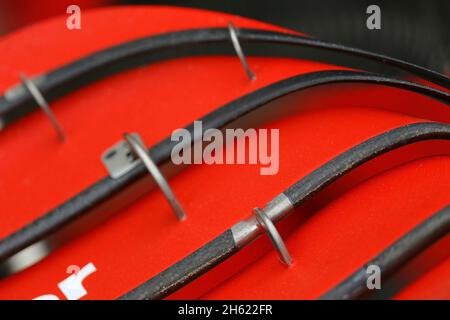 Interlagos, Brasilien. November 2021. 12.11.2021, Autodromo Jose Carlos Pace, Interlagos, FORMEL 1 HEINEKEN GRANDE PREMIO DO BRASIL 2021, im Frontflügel des Ferrari Bild: dpa/Alamy Live News Stockfoto