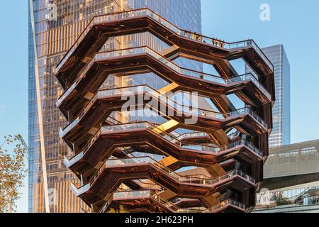 Das Schiff, begehbare Kunstwerke des britischen Designers thomas heatherwick, hudson Yards, New york City, New york State, usa Stockfoto