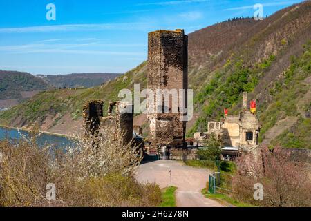 Ruinen von metternich oberhalb von beilstein, moseltal, rheinland-pfalz, deutschland Stockfoto