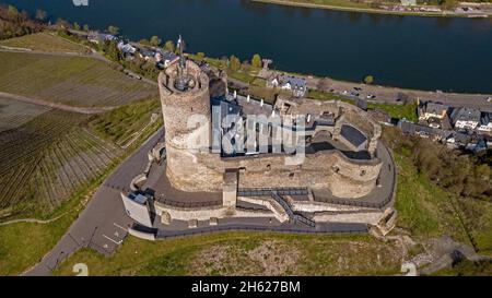 Burgruine landshut, bernkastel-kues, moseltal, rheinland-pfalz, deutschland Stockfoto