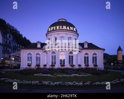 europa, rheinland-pfalz, Bad ems, Casino im kursaal, Abenddämmerung Stockfoto