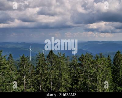 Blick vom brandenkopf Turm über den zentralen Schwarzwald Stockfoto