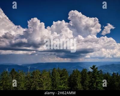 Blick vom brandenkopf Turm über den zentralen Schwarzwald Stockfoto