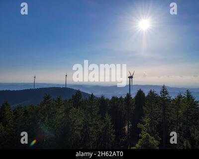 Blick vom brandenkopf Turm über den zentralen Schwarzwald Stockfoto