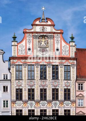 Historisches Rathaus, landsberg am lech Stockfoto