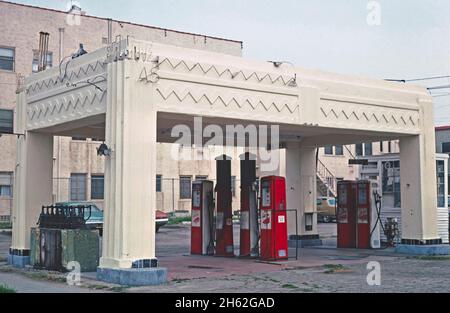 Seaside Gas, Los Angeles, Kalifornien; ca. 1976. Stockfoto