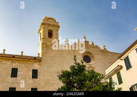 franziskanerkloster von sant francesc,1459,links museu de menorca,mahon,mao,menorca,balearen,spanien,europa Stockfoto