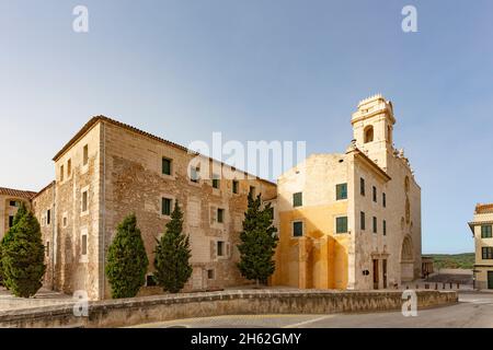 franziskanerkloster von sant francesc, 1459, mit museu de menorca, mahon, mao, menorca, balearen, spanien, europa Stockfoto