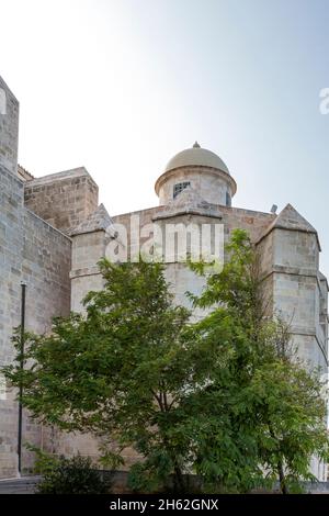 Türme des franziskanerklosters von sant francesc,1459,mahon,mao,menorca,balearen,spanien,europa Stockfoto