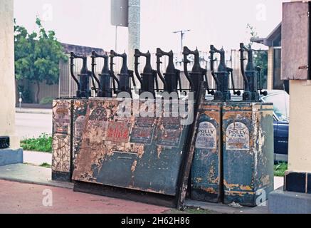 Seaside Gas, Los Angeles, Kalifornien; ca. 1976. Stockfoto