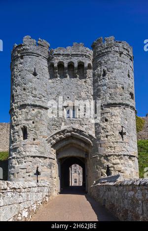 england, Insel wight, newport, schloss carisbrooke Stockfoto