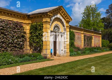 england, Insel wight, East cowes, osborne House, das palastartige ehemalige Zuhause von Königin victoria und Prinz albert, Eingang zum ummauerten Garten Stockfoto