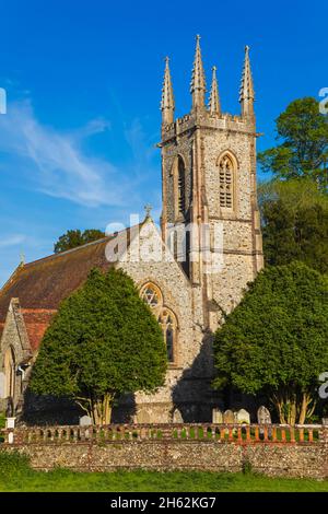 england, hampshire, alton, Chawton, Pfarrkirche von St. nichola Stockfoto