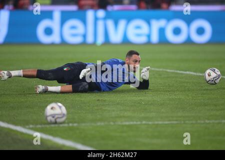 Rom, Italien. November 2021. Rom, Italien - 12.11.2021: Im Einsatz während der Europameisterschaften WM Katar 2022 Fußballspiel ITALIEN gegen SCHWEIZ im Olympiastadion in Rom. Kredit: Unabhängige Fotoagentur/Alamy Live Nachrichten Stockfoto