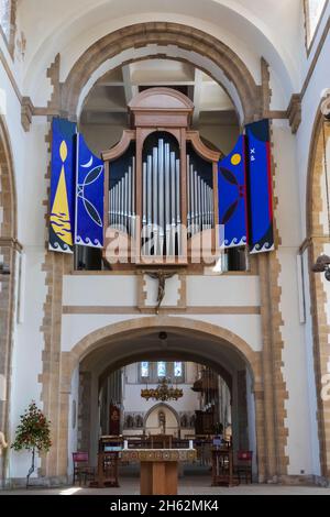 england, hampshire, portsmouth, kathedrale von portsmouth, auch Kathedrale St. thomas von canterbury genannt, Innenansicht der Domorgel Stockfoto