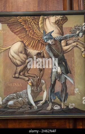 Gemälde, das eine Szene aus der griechischen Mythologie darstellt perseus Geschichte, die den Tod von medusa von edward burne-jones zeigt Stockfoto