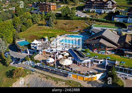 Thermalbad im Ferien- und Kurort ovronnaz,ovronnaz,wallis,schweiz Stockfoto