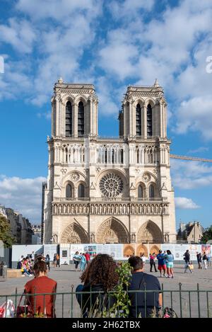 frankreich, paris, kathedrale notre dame Stockfoto