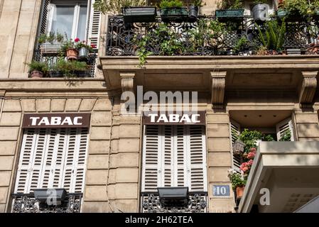 frankreich, paris, historisches Wohnhaus im pariser Stadtteil beaubourg Stockfoto