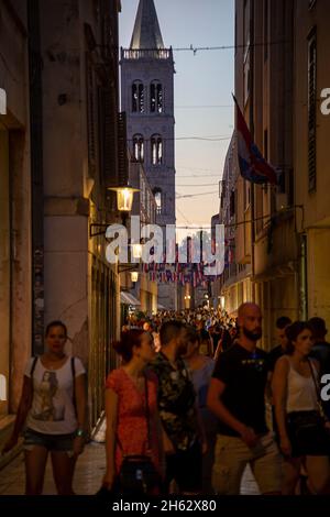 kirche St. donat, ein monumentales Gebäude aus dem 9. Jahrhundert in zadar, dalmatien, kroatien Stockfoto