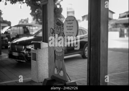 Impressionen vom Campingplatz tahiti bei Comaccio in der emilia-romagna, italien Stockfoto