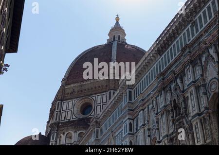 Kathedrale von florenz, ehemals cattedrale di santa maria del fiore und giotto's campanile, toskana, italien Stockfoto