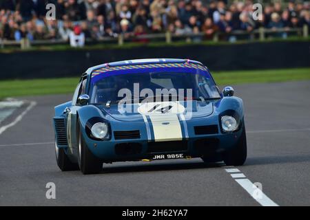 Richard Bradley, Gareth Burnett, Elva-BMW GT160, Gurney Cup, Weltmeisterschaft der Sportwagen, die in den Jahren von 1960 bis 1966 gefahren sind, Goodwood 78th M Stockfoto