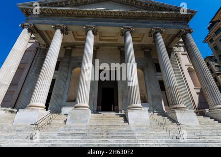 Außerhalb der Basilika della santissima annunziata del vastato, genua, italien Stockfoto