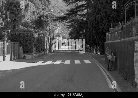 Wandern in menaggio, lombardei, italien Stockfoto