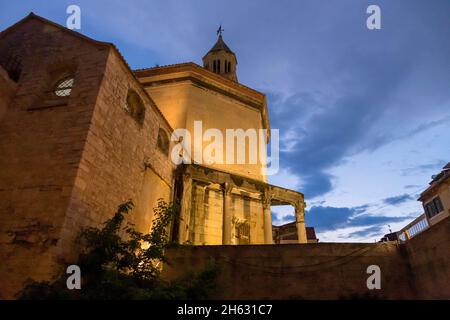 Innerhalb der Mauern des historischen Zentrums / Altstadt von Split in dalmatien, kroatien - Drehort für Spiel der Throne Stockfoto