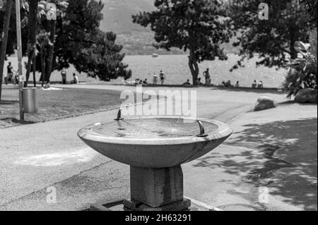 Promenade entlang locarno am Ufer des Lago maggiore. locarno, Kanton tessin, schweiz Stockfoto