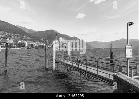 Promenade entlang locarno am Ufer des Lago maggiore. locarno, Kanton tessin, schweiz Stockfoto