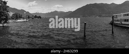 Promenade entlang locarno am Ufer des Lago maggiore. locarno, Kanton tessin, schweiz Stockfoto