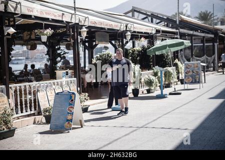 Charmante Straßen der Altstadt in limin in der Nähe von chersonissou. kreta Insel, griechenland Stockfoto