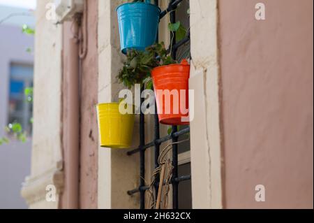 Besuch der alten charmanten Stadt rethymno. kreta Insel, griechenland. Ein schönes Dorf am Mittelmeer mit historischen Gebäuden und einem schönen Hafen Stockfoto