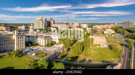 Antenne Panorama von Trenton New Jersey skyline Stockfoto