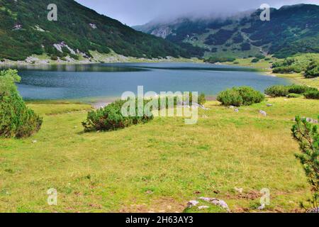 Wanderung zum Zreiner See 4 Hektar Bergsee auf 1799 m in den brandenberger alpen,tirol,münster Gemeinde,Latschberg (1949 m) Stockfoto