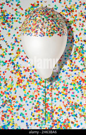 Konfetti-Ballon Stockfoto