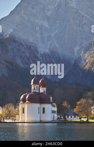 europa, deutschland, bayern, berchtesgaden, berchtesgadener Land, Nationalpark, Berge, Wald, Naturherbst, Kloster, schönau am königssee, königssee, Ausflug Stockfoto