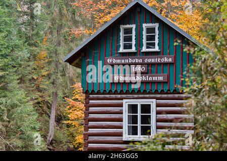 Edmundsklamm Elbsandsteingebirge böhmische Schweiz Stockfoto
