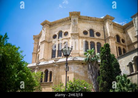 malaga, spanien: kathedrale der Inkarnation von malaga (Santa iglesia catedral Basilica de la encarnacion) - 'la manquita' auf spanisch (einarmige Dame). Stockfoto