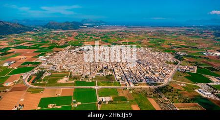 Luftbild,sa pobla,pla de na tesa,cabaneta (sa),mallorca,balearen,balearen,balearen,spanien Stockfoto