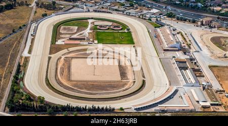 Luftaufnahme, hipodrom son pardo, Son sardina, palma, mallorca, balearen, spanien Stockfoto