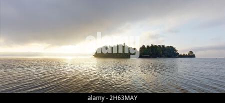 Roseninsel im starnberger See Stockfoto