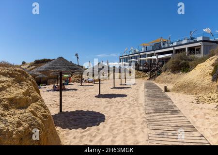 portugal, Strandrestaurant an der algarve in der Nähe von albufeira Stockfoto